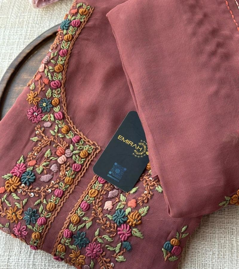 Georgette Embroidered Suit Set  - Mixed Colors