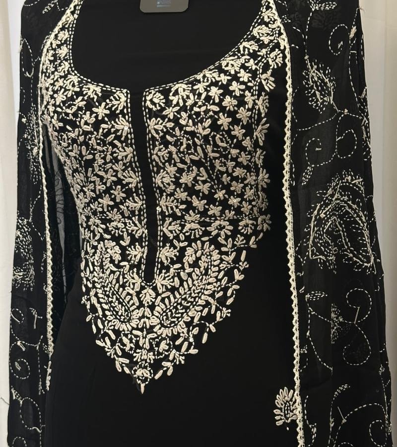 Georgette Suit - Jet Black