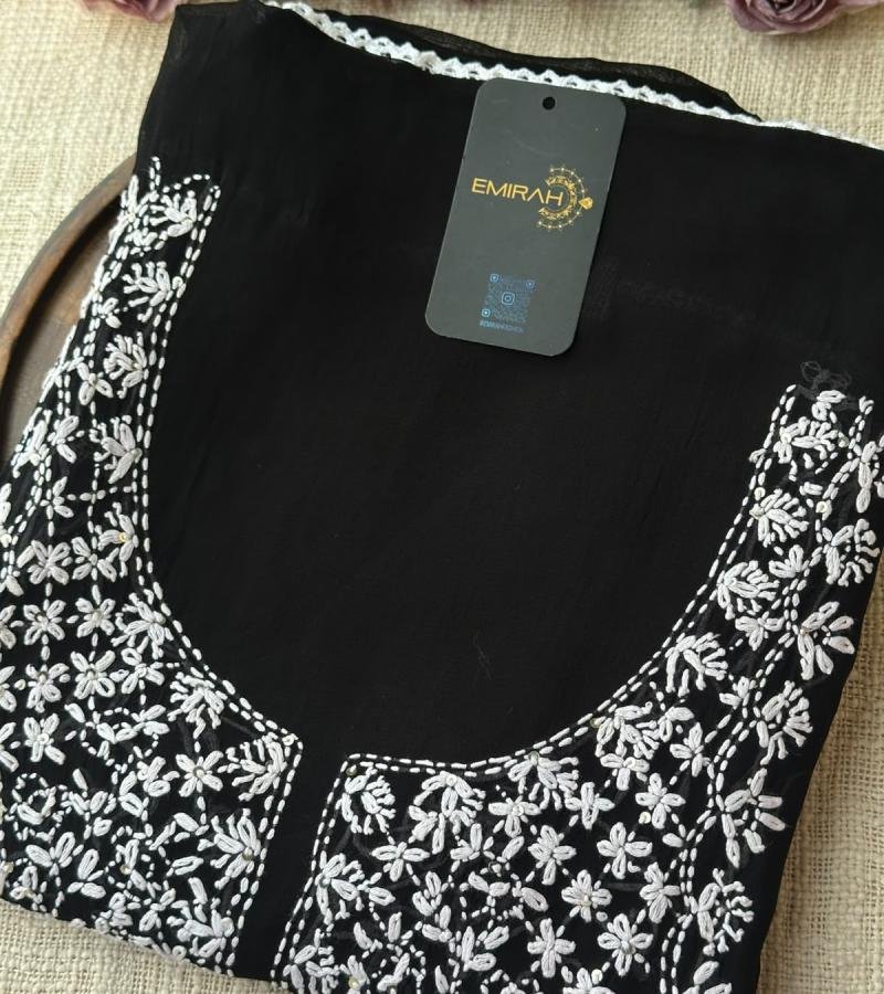 Georgette Suit - Jet Black