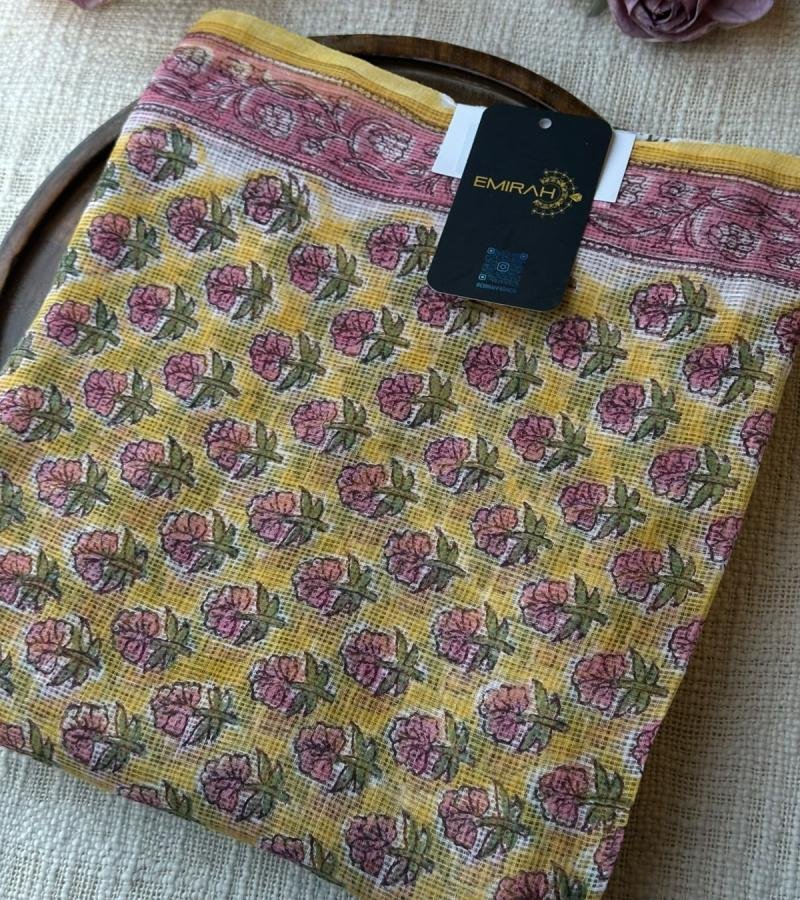 Kota Doriya Floral Suit - Mixed Colors