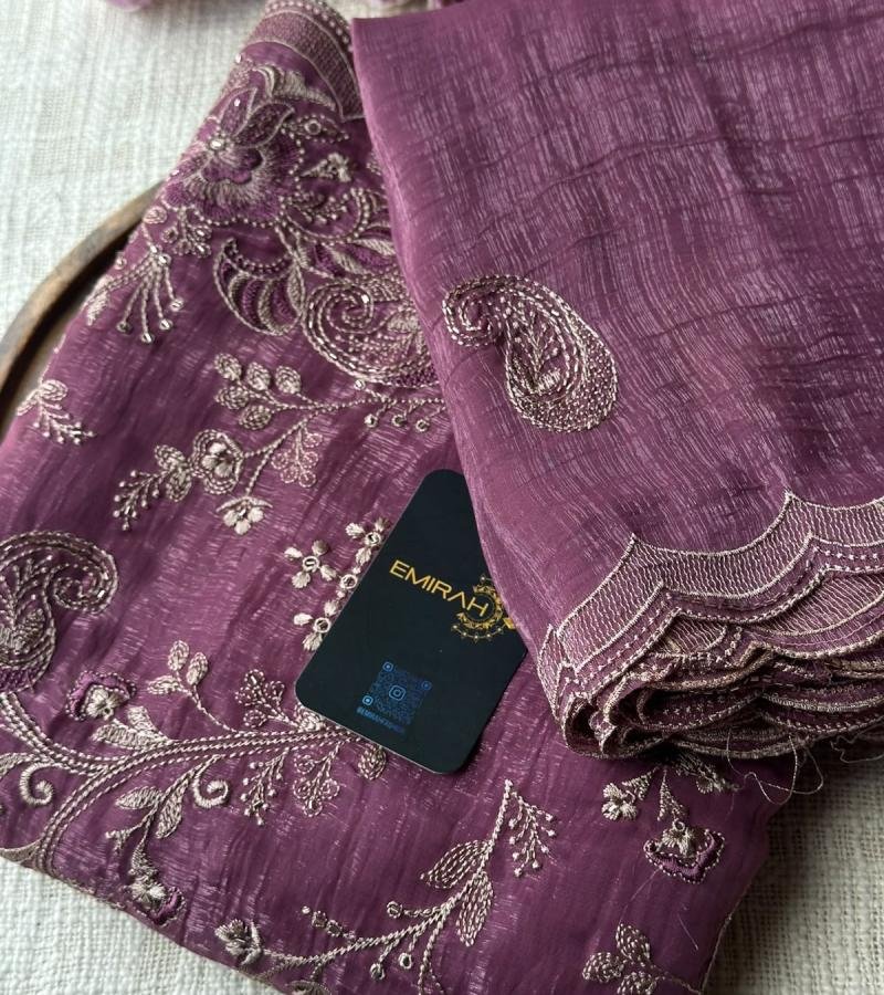 Tissue Silk Suit – Plum Wine - Mixed Colors