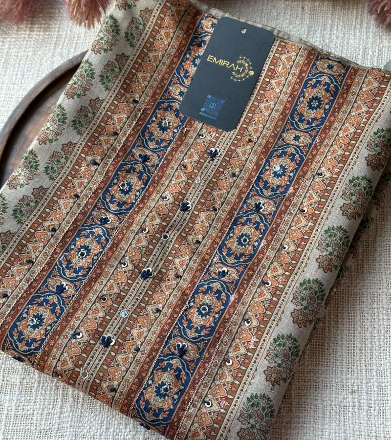Soft Kota Chanderi Floral Suit - Mixed Colors