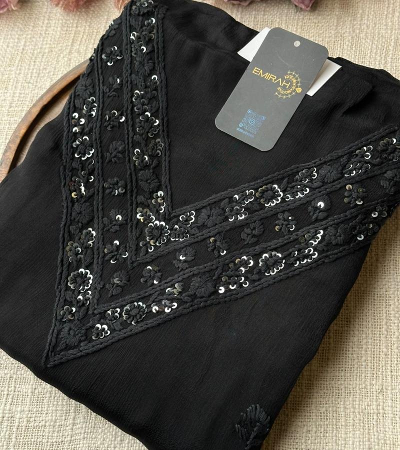 Elegant Black Chinnon Suit - Jet Black