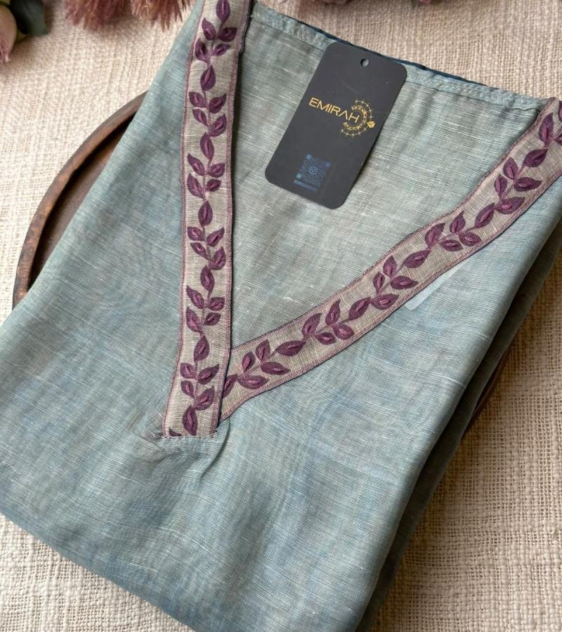 Elegant Sage Green Kota Chanderi Suit - Mixed Colors