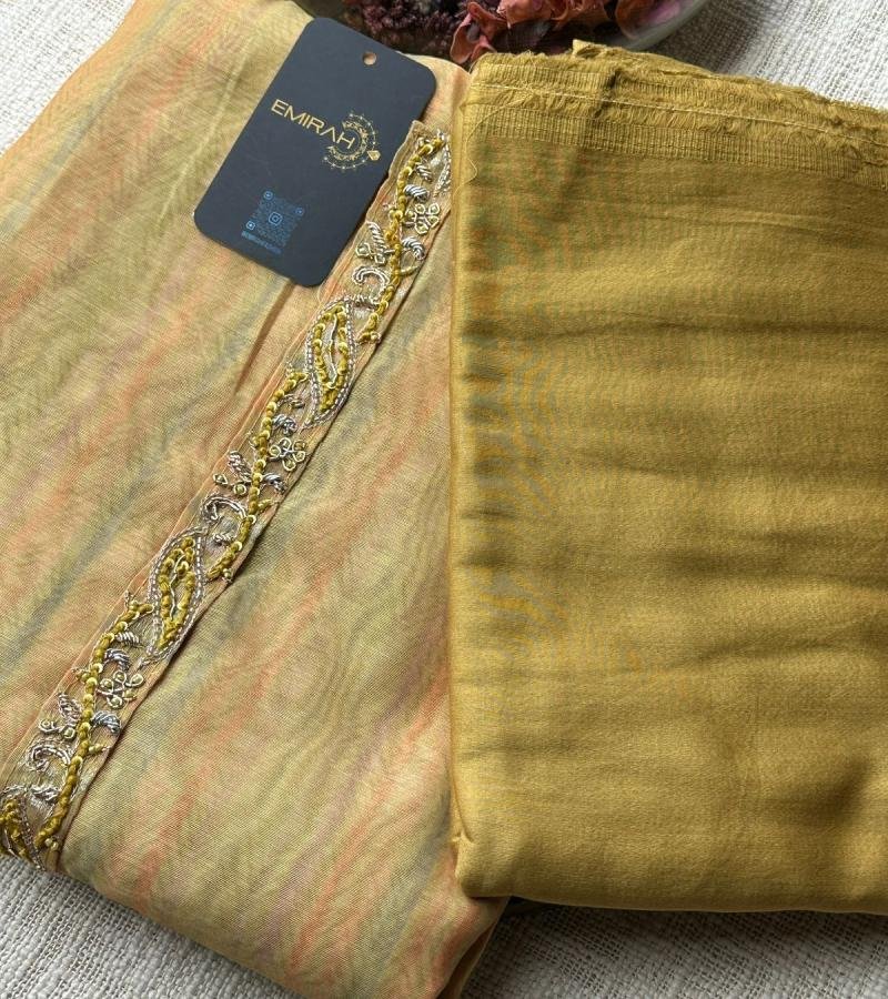 Soft Chanderi Unstiched Salwar Suit - Mixed Colors