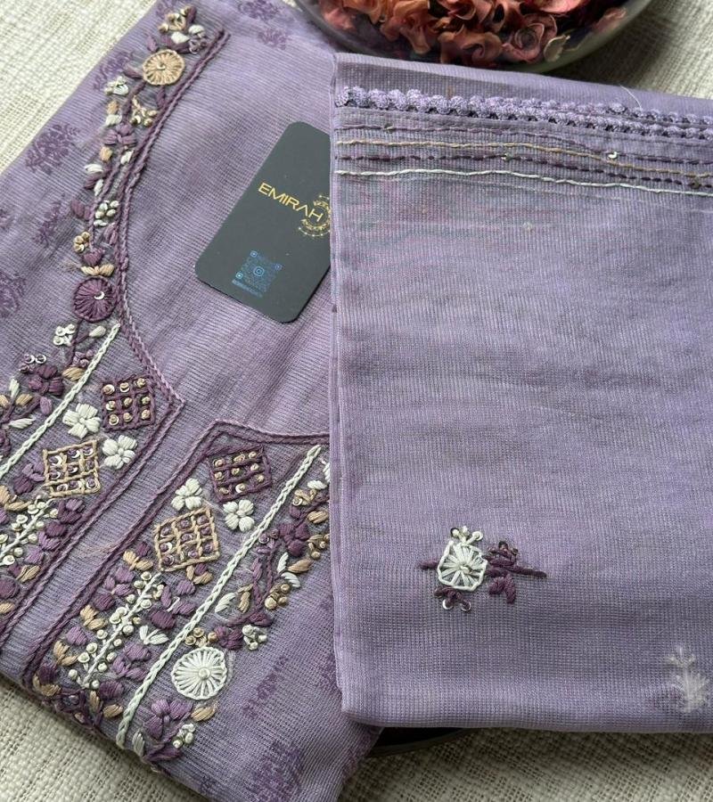 Net kota Unstitched Salwar Suit - Mixed Colors