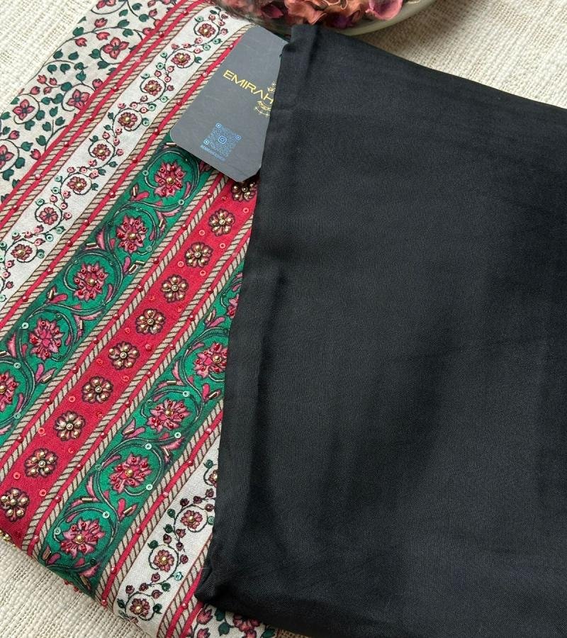 Vibrant Muslin Silk Suit - Mixed Colors