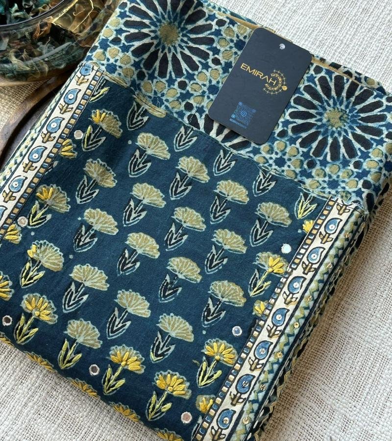 Handloom Cotton Suit Set with Kota Dupatta - Mixed Colors