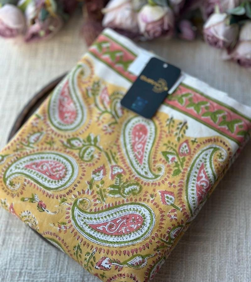 Classic Paisley Cotton Suit - Jet Black