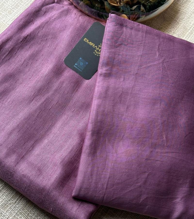 Russian Silk Unstitched Salwar Suit - Ruby Red