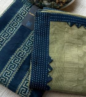 Premium Cotton Unstitched Suit - Ruby Red