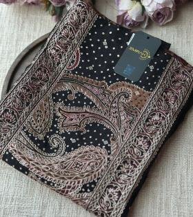 Royal Muslin Silk Suit with Intricate Embroidery - Rose Pink