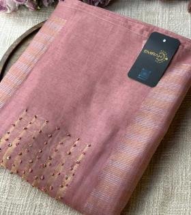 Jamdani Grace Chanderi Suit - Ruby Red