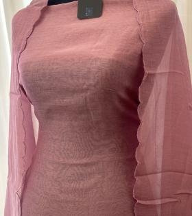Blush Mul Chanderi Elegance - Jet Black
