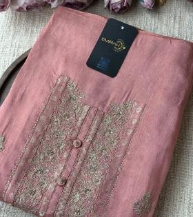  Blush Banarasi Elegance - Jet Black