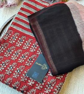 Rustic Charm Cotton Ensemble - Rose Pink