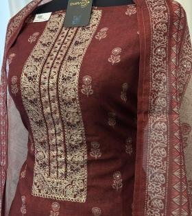 Indigo Charm Semi Linen Suit - Mixed Colors