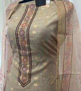 Kota silk suit set - Ruby Red