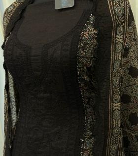 Midnight Heritage Cotton Kota Suit Set  - Emerald Green