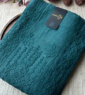 Whispered Elegance Mul Chanderi - Royal Blue
