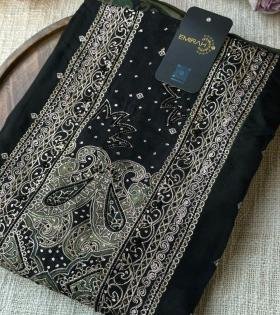 Regal Muse Muslin Silk - Jet Black