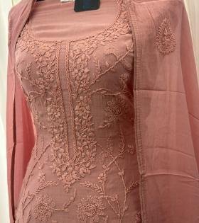 Rosette Grace Mul Chanderi - Rose Pink