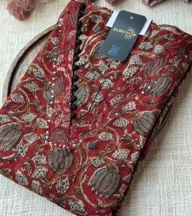 Verdant Grace Kota Doriya - Ruby Red