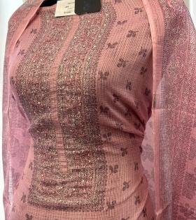 Blush Garden Silky Kota Elegance - Rose Pink