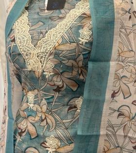 Floral Whisper Semi Linen Suit - Mixed Colors