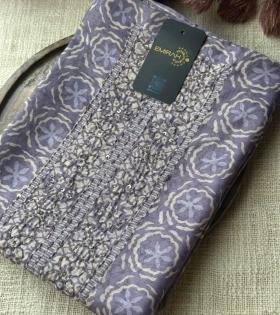 Semi Tussar Suit - Mixed Colors