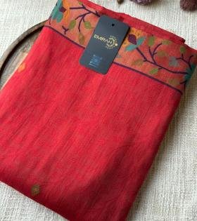 Timeless Grace in Chanderi with Jamdani Weaving - Mixed Colors