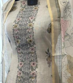 Elegant Semi Linen Suit Set - Mixed Colors