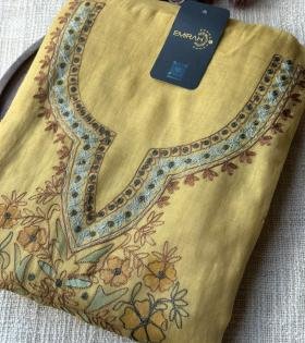 Elegant Mul Chanderi Suit with Floral Embroidery - Mixed Colors