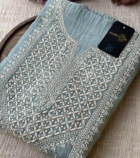 Mul Chanderi Suit Set - Mixed Colors