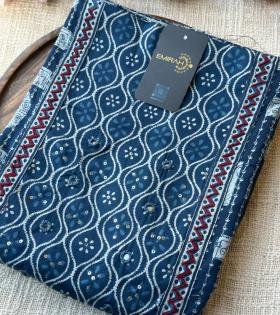 Premium Cotton Suit Set - Royal Blue