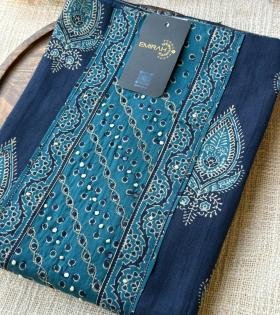 Premium Cotton Suit Set - Royal Blue