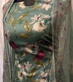 Elegant Floral Cotton Suit Set - Mixed Colors