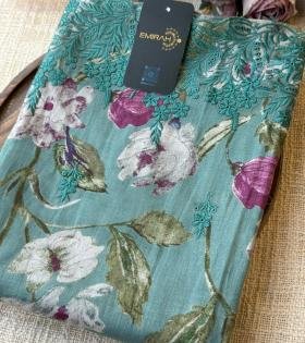 Elegant Floral Cotton Suit Set - Mixed Colors