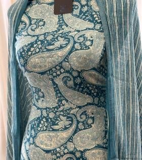 Elegant Paisley Cotton Linen Suit - Mixed Colors