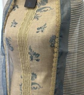 Elegant Floral Linen Suit - Mixed Colors
