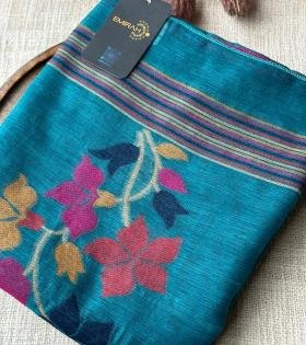 Chanderi with Jamdani Weaving ✨ - Mixed Colors
