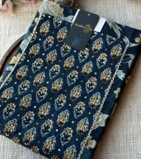 Midnight Blue Cotton Elegance - Mixed Colors