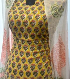 Modal Cotton Floral Suit  - Mixed Colors