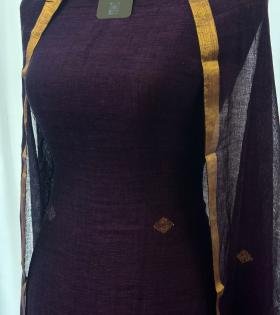 Linen Silk Jamdani Suit Set - Mixed Colors