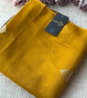  Mustard Mul Chanderi Suit Set - Mixed Colors