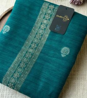 Chanderi with Jamdani Weaving  - Mixed Colors