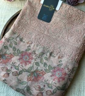 Kota Chanderi Floral Suit - Mixed Colors