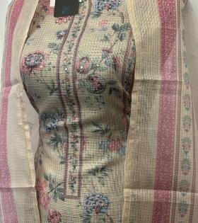 Kota Silk Floral Suit - Mixed Colors