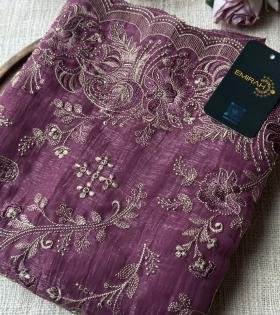 Tissue Silk Suit – Plum Wine - Mixed Colors