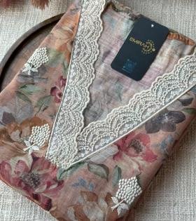 Semi Linen Floral Suit - Mixed Colors